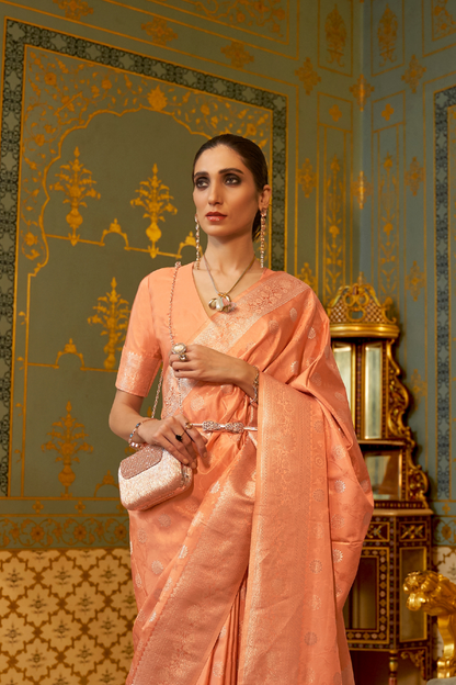 Banarasi Handloom Silk Zari Woven Saree